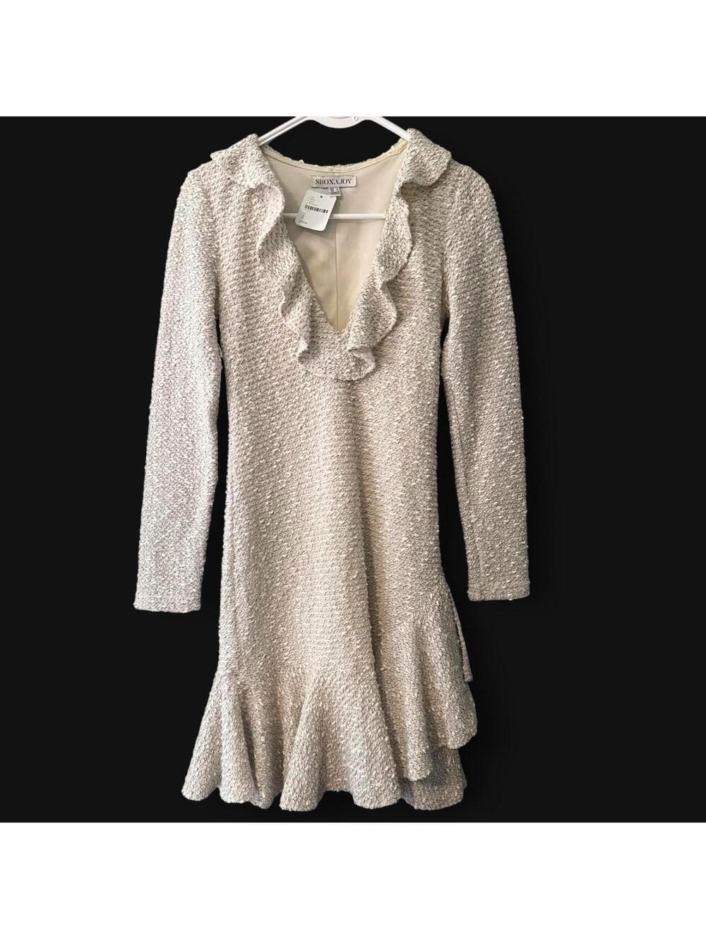 Shona Joy Aimee Frill Collar Bodycon Dress NWT size 2